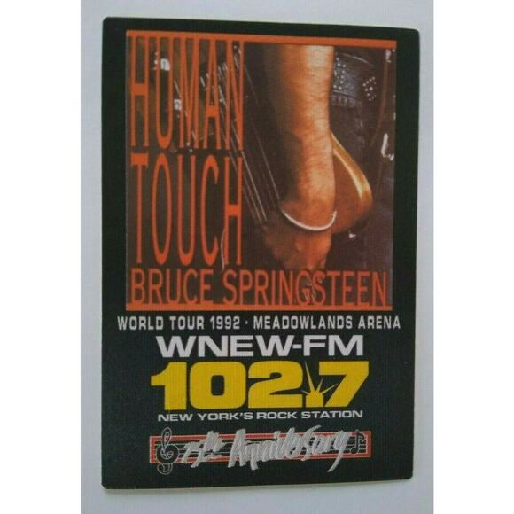 Bruce Springsteen Human Touch Backstage Pass Original 1992 Concert Tour NJ Arena - Picture 1 of 4